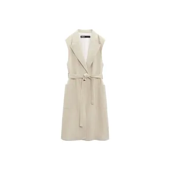 ZARA Sleeveless Dresses Women's Yellow
