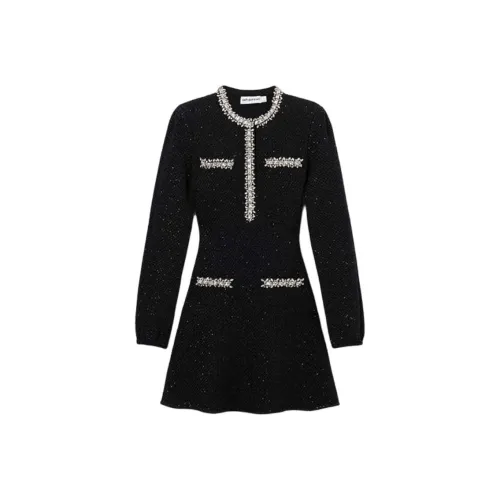 Self portrait Sequin Knitted Mini Dress