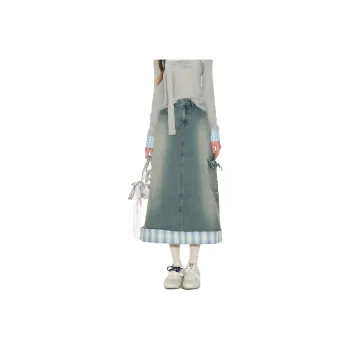 FPMZ Denim Long Skirts Women's Blue