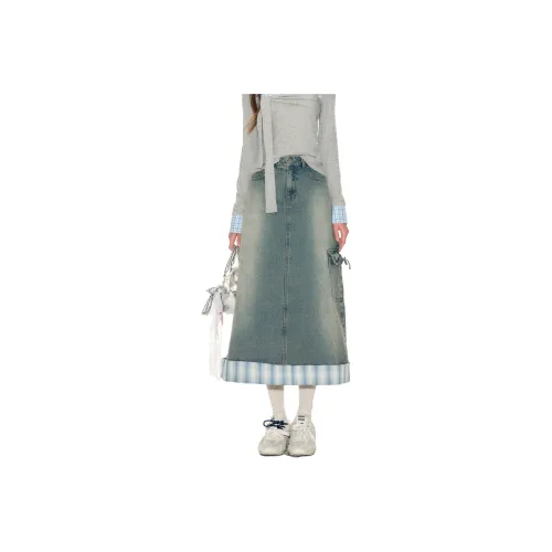 FPMZ Denim Long Skirts Women's Blue