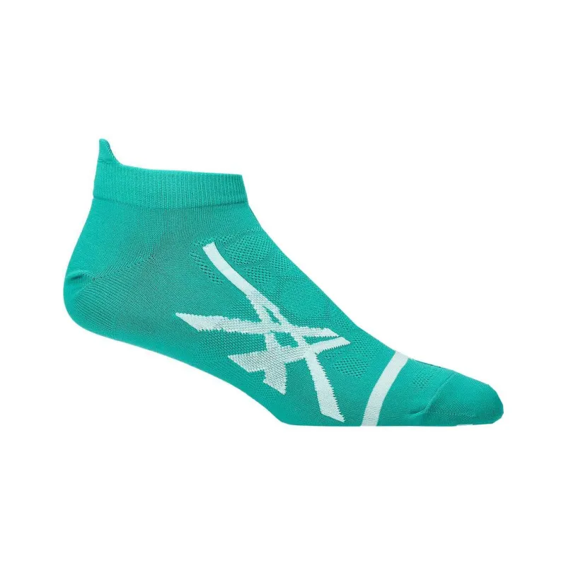 Asics LIGHT SINGLE TAB Ankle Socks Unisex 1 Pack Wavy Blue Bright White-1