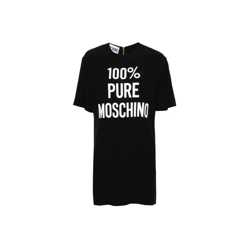 MOSCHINO Logo Printed T Shirt Mini Dress-0
