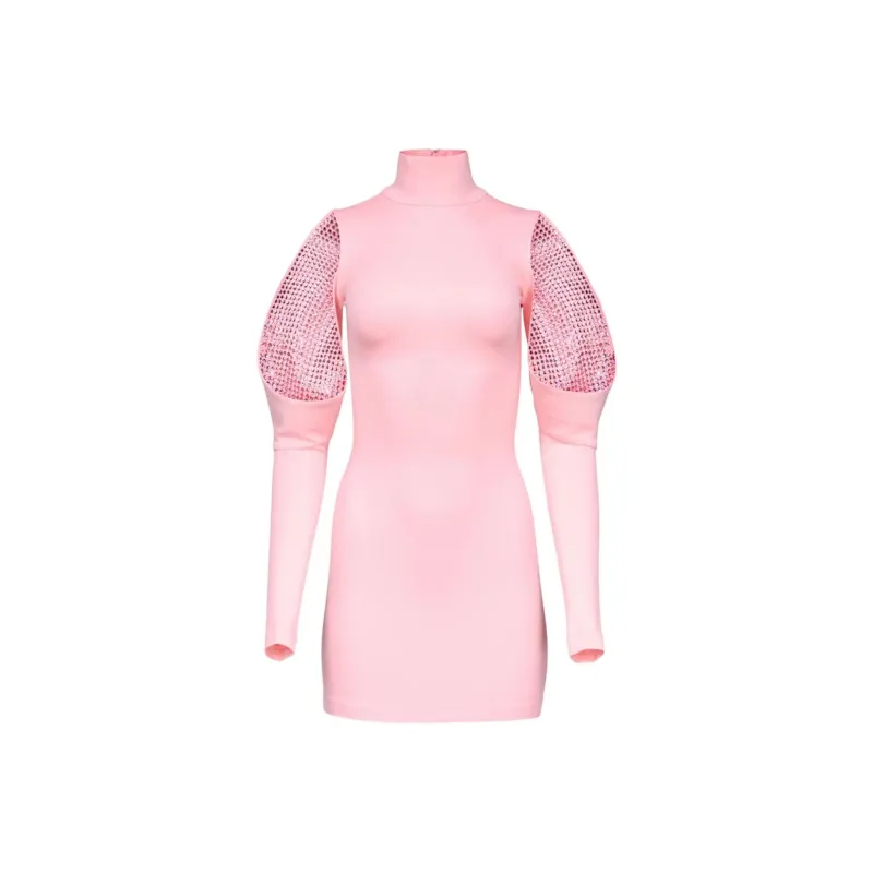 AREA Crystal-embellished Minidress-0