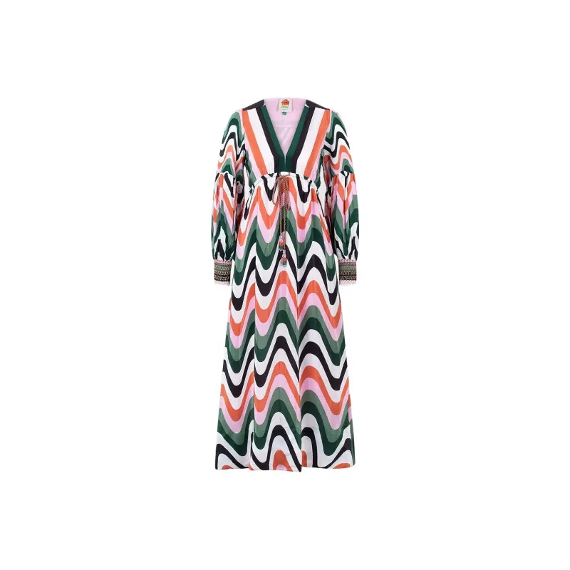 FARM RIO Long-Sleeved Dresses Women's Pink-0