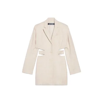 Jacquemus La Robe Bari Woven Dress 'Black'