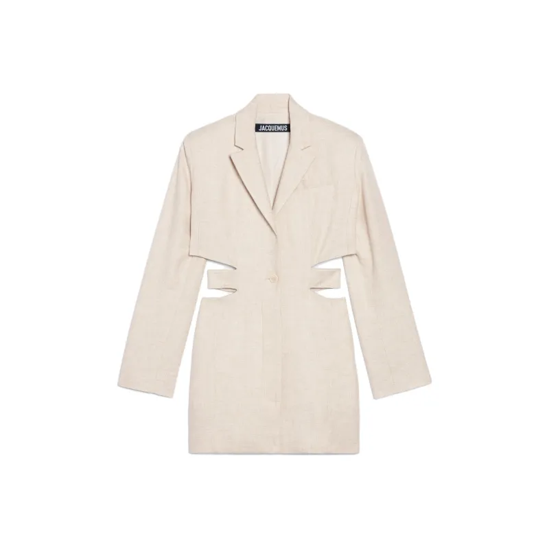 Jacquemus La Robe Bari Woven Dress 'Black'-0