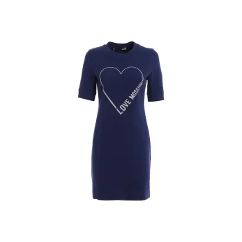 LOVE MOSCHINO Short Sleeved Dresses Women's Blue Purple