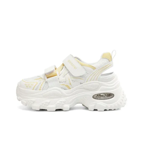 BOERDIQI Breathable Lightweight Height Increasing Low Top Chunky Sneakers Women's