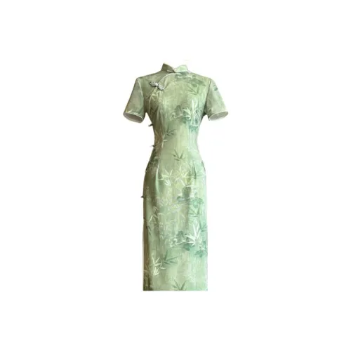 ARIADNAW STUDIO Short Sleeved Dress Women's Green