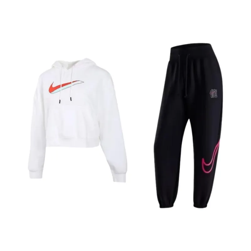 Nike W Nsw Icn Clsh Flc Hoodie Ft Sweatshirt Set Women's-0