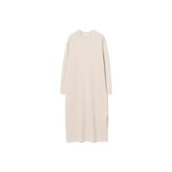 Beams Long Sleeved Dress Women's Light Gray