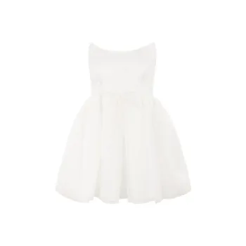 Selkie Collection x Strawberry SS24 Sleeveless Dress Women's Ivory White