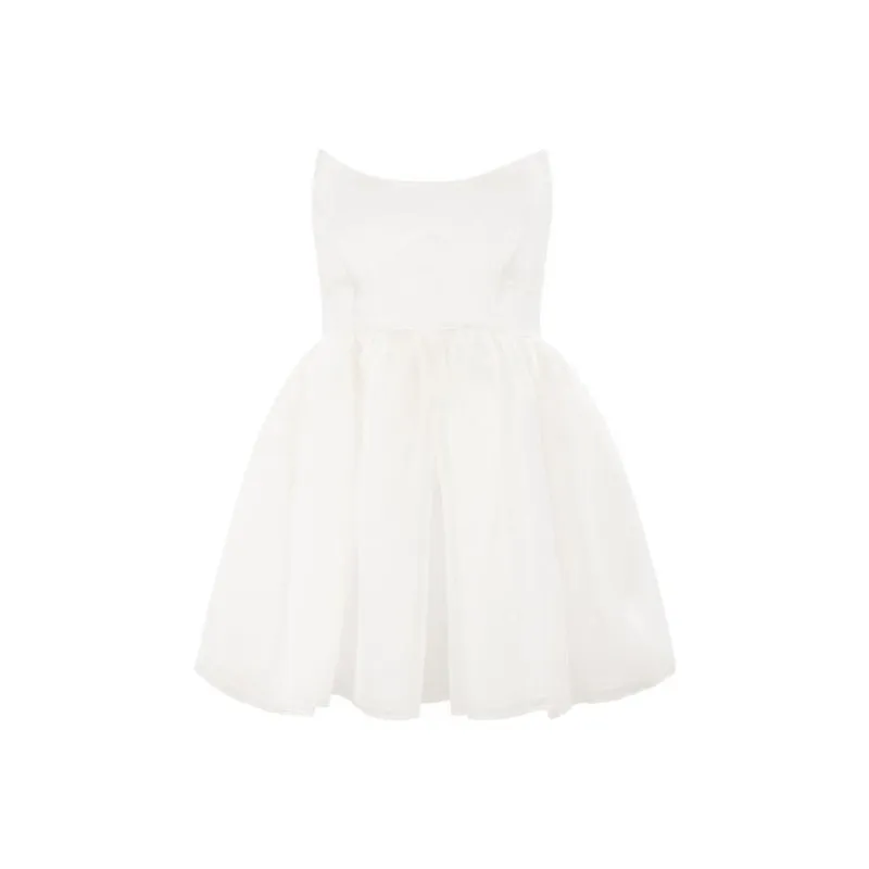 Selkie Collection x Strawberry SS24 Sleeveless Dress Women's Ivory White-0