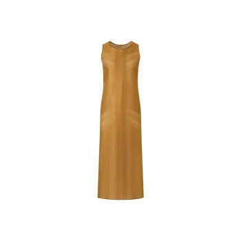 Mame Kurogouchi X UNIQLO X Mame Kurogouchi Sleeveless Dresses Women's Coffee