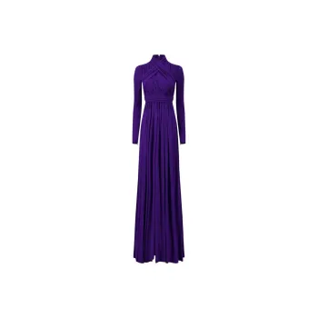 GIAMBATTISTA VALLI Gathered Draped Jersey Gown