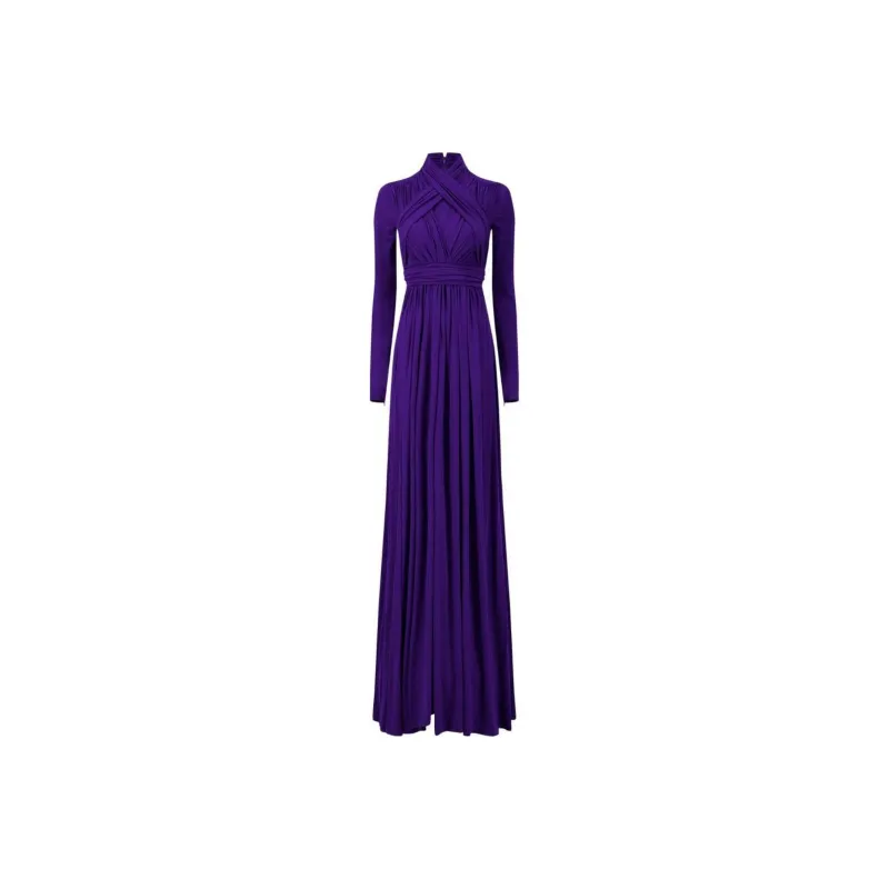GIAMBATTISTA VALLI Gathered Draped Jersey Gown-0