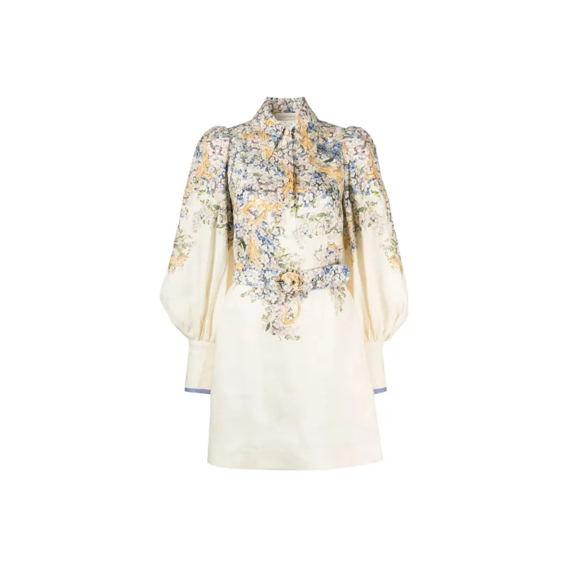 Zimmermann Long-Sleeved Dresses Women's White-0