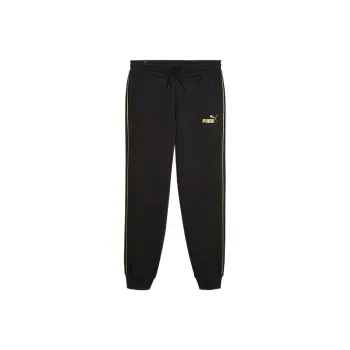 PUMA Essentials+MINIMAL GOLD TAPE Knitted Sweatpants Women's Black