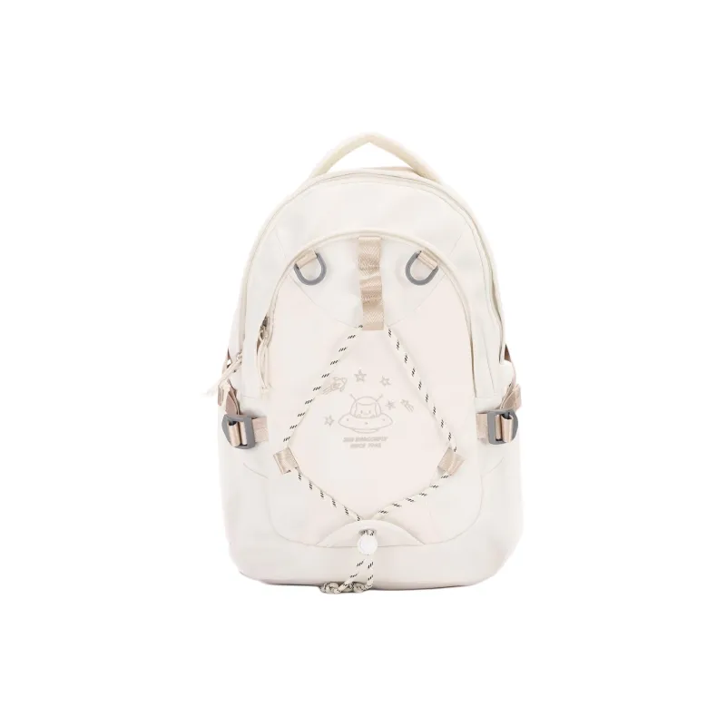 RED DRAGONFLY Fabric Space Meow Backpack Regular Women's Pink Gray-6