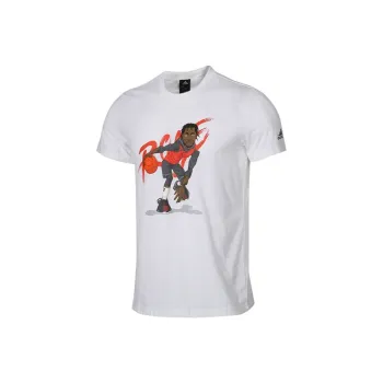Adidas T Shirt Men's White Derrick Rose