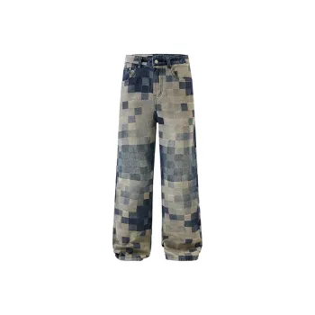 YINLEI Jeans Unisex Vintage Blue