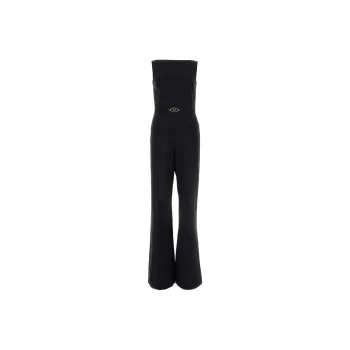 Valentino VLogo Plaque Sleeveless Jumpsuit