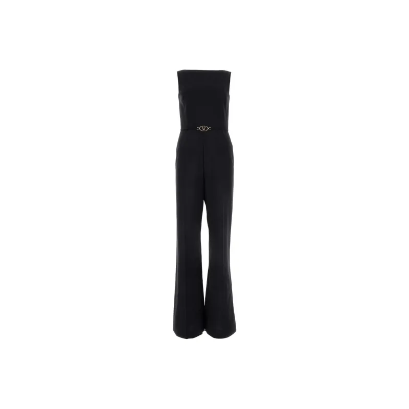 Valentino VLogo Plaque Sleeveless Jumpsuit-0