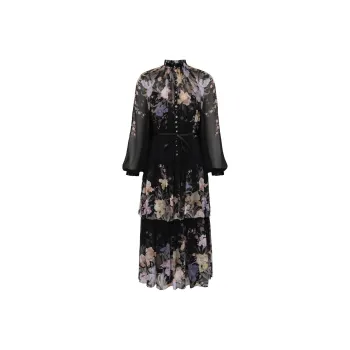 Zimmermann Eden Floral Printed Midi Dress