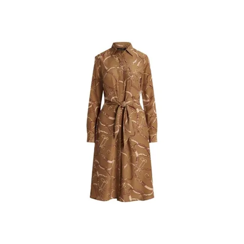 Polo Ralph Lauren Long-Sleeved Dresses Women's Brown