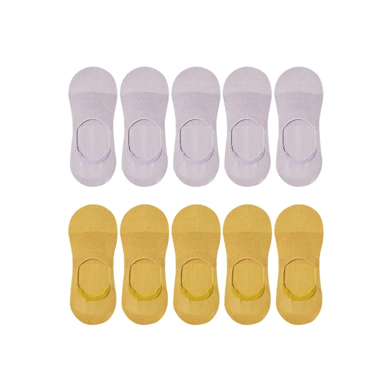 Cotton Gene No Show Socks Women's Combo Set-27