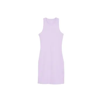 Victoria's Secret PINK CONTOUR RIBBED MINI DRESS/Pastel Lila Sleeveless Dress Women's Light Purple