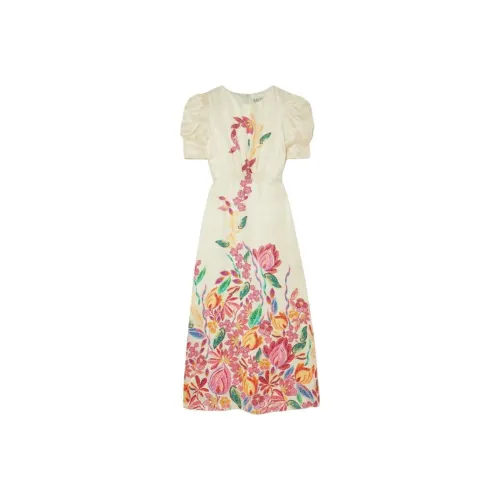 SALONI Short Sleeved Dress Women's Cream