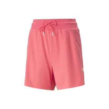 PUMA POWER COLORBLOCK SUMMER HIGH-WAIST Casual Shorts Women's Pink
