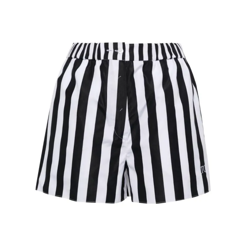 Patou Striped Cotton Boxer Shorts-0