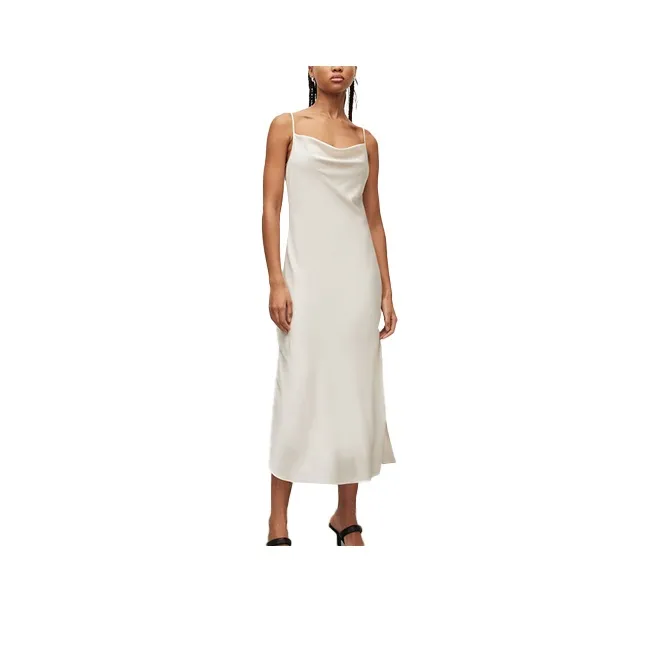 ALLSAINTS Una Satin Midi Dress-0