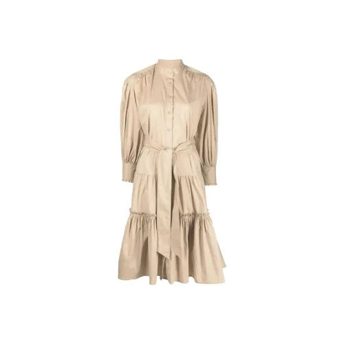 Polo Ralph Lauren Long-Sleeved Dresses Women's Brown Yellow