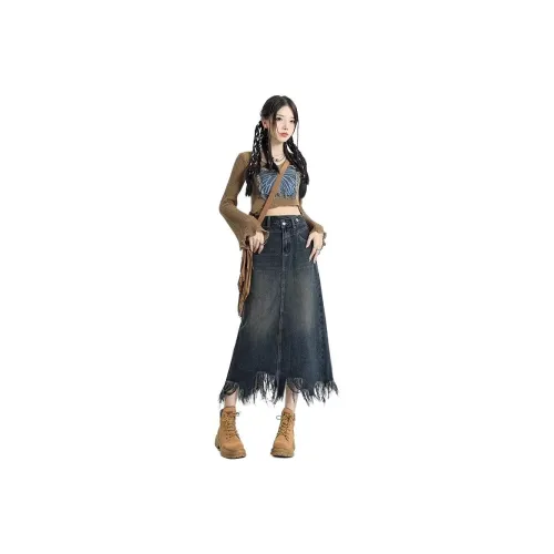 The New Age Family Denim Long Skirt Women's