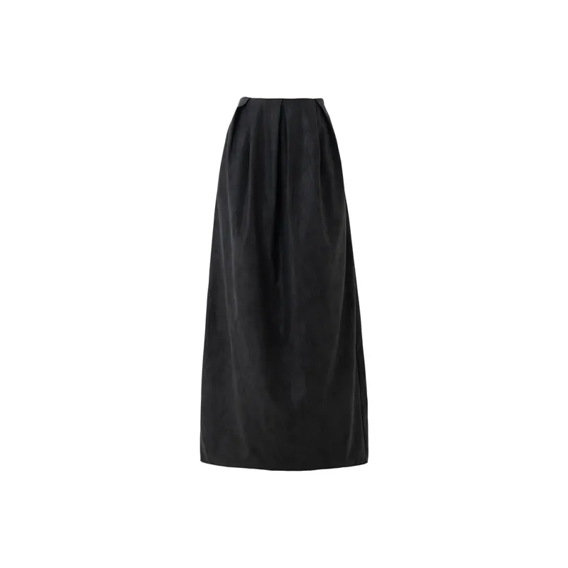 SOON FLOWER Leather Long Skirts Women's-7