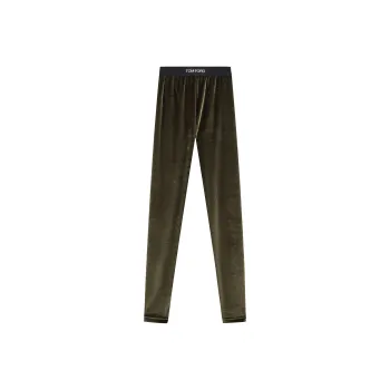 TOM FORD Stretch Lustrous Velour Signature Leggings