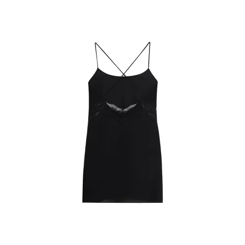 CK/Calvin Klein Black Label Series Slip Dresses Women's Black