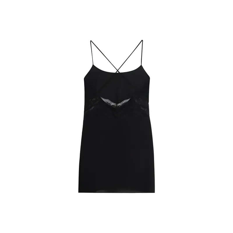 CK/Calvin Klein Black Label Series Slip Dresses Women's Black-0