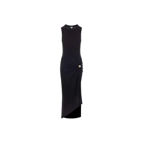 LOEWE Ruched Crewneck Sleeveless Dress