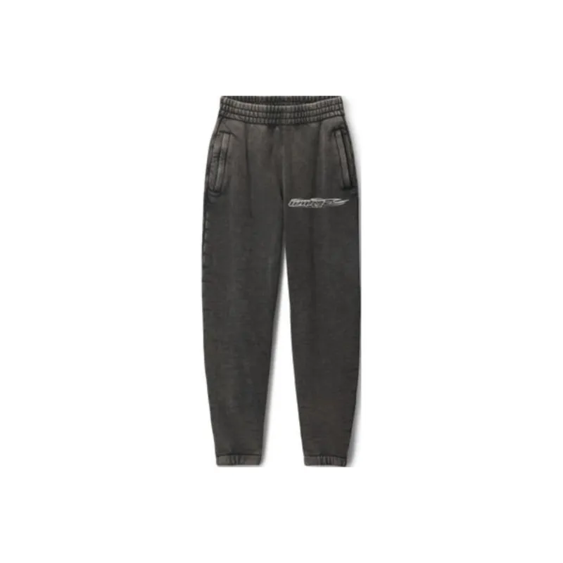 Alexander Wang Flame Logo Embossed Sweatpants-0