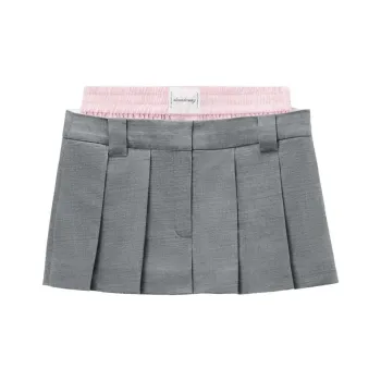 Alexander Wang Layered Pleated Skort