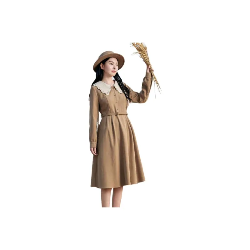 ZIHAN Long Sleeved Dress Women's-4