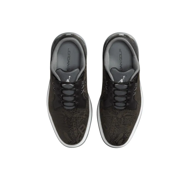 Jordan ADG 5 Anti Slip Wear Resistant Low Top Golf Shoes Unisex Black Gray-3