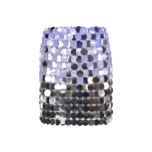 Paco Rabanne Casual Short Skirts Women's Purple