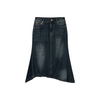 UOOYAA Denim Dresses & Skirts Women's