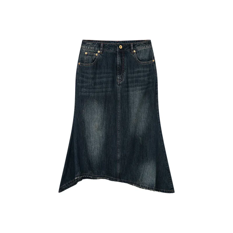 UOOYAA Denim Dresses & Skirts Women's-0