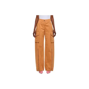 Stella McCartney Straight-Leg Ankle-Zip Cargo Pants
